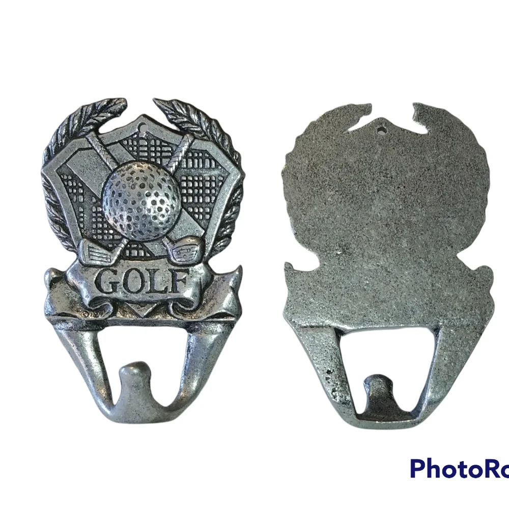 Pair of Golf emblem wall hangars.